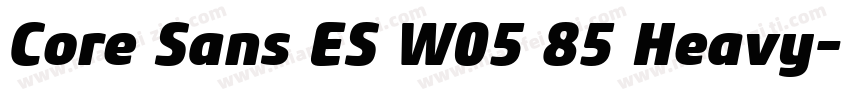 Core Sans ES W05 85 Heavy字体转换